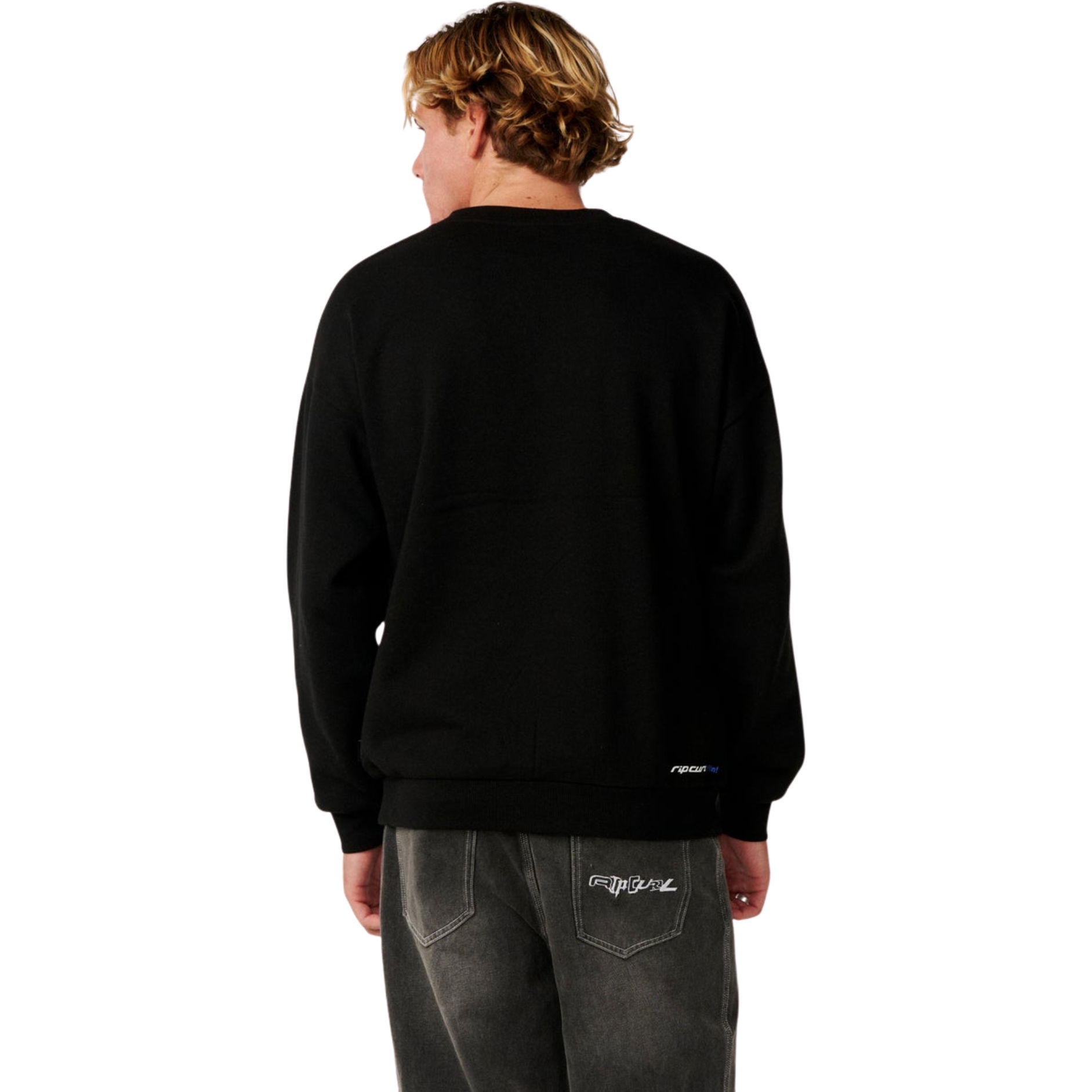 2026 Rip Curl Archive Ride On Crew Sweatshirt 0E1MFL - Black